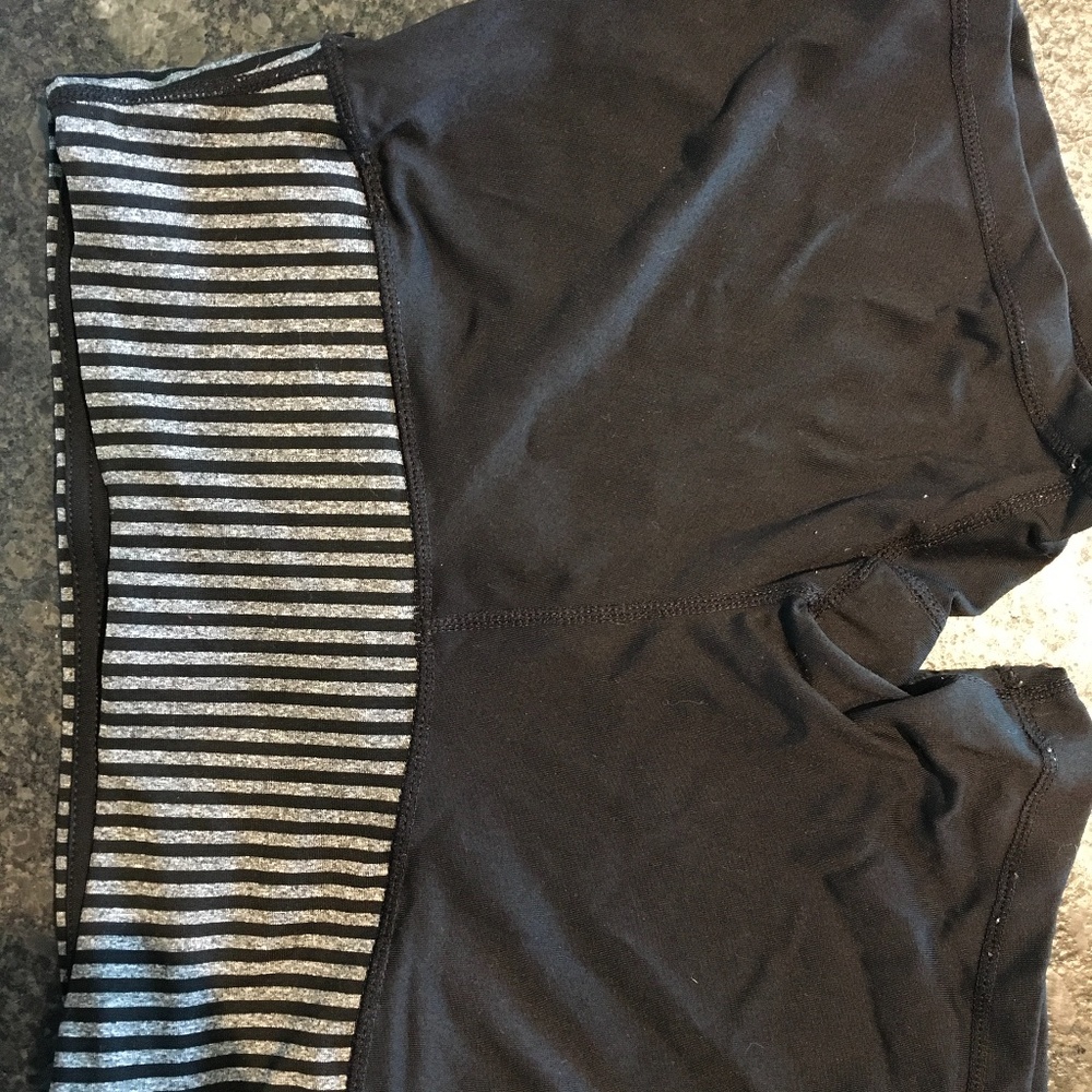 Black workout shorts